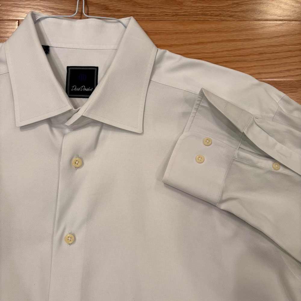 David Donahue White Dress Shirt